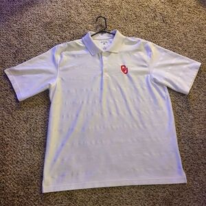 Oklahoma Sooners Antigua Tribute Polo - White Men's Size XL